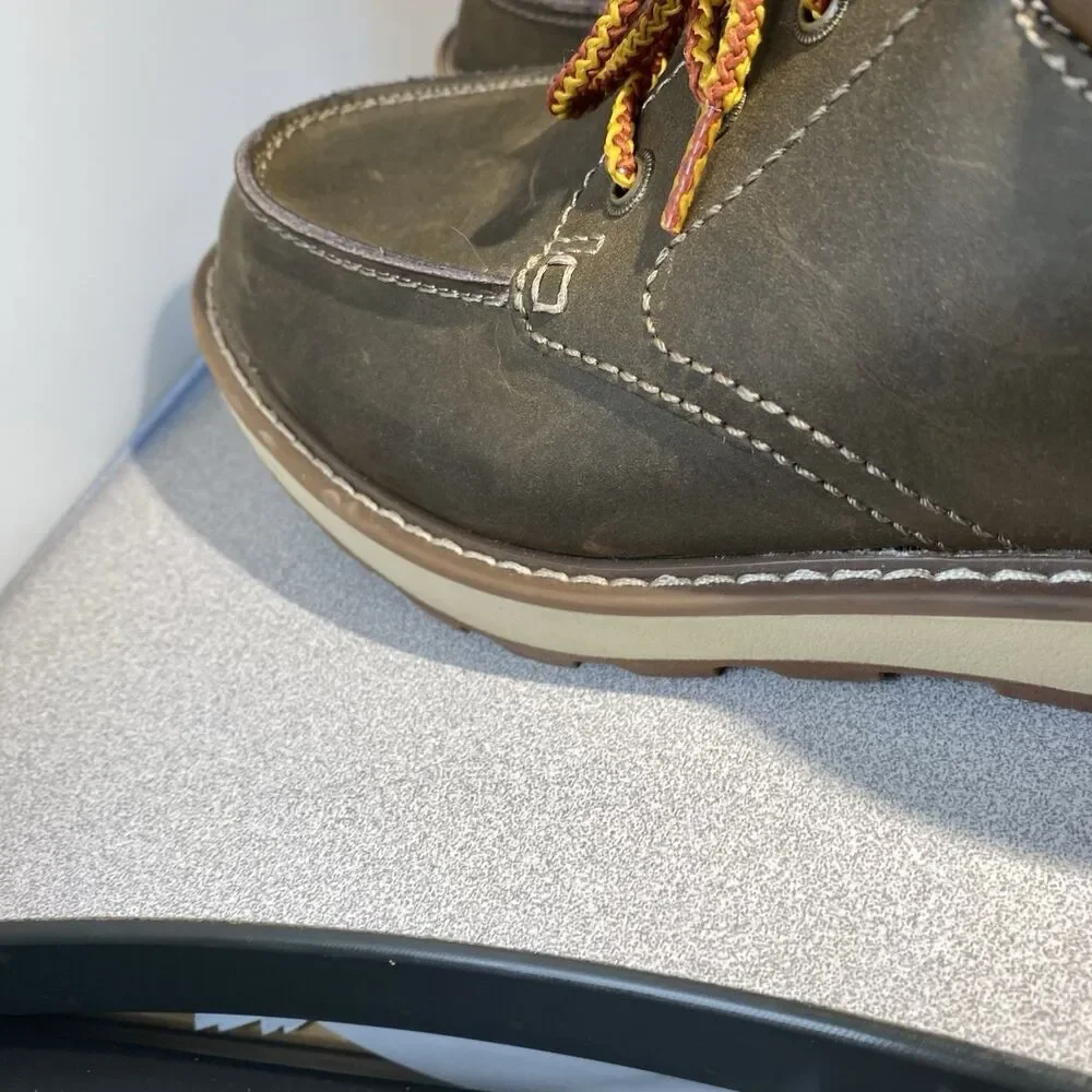 Men 9 Earth Spirit Shoes Brown Tie Up Casual Or Dress Emery Gelron Cushion